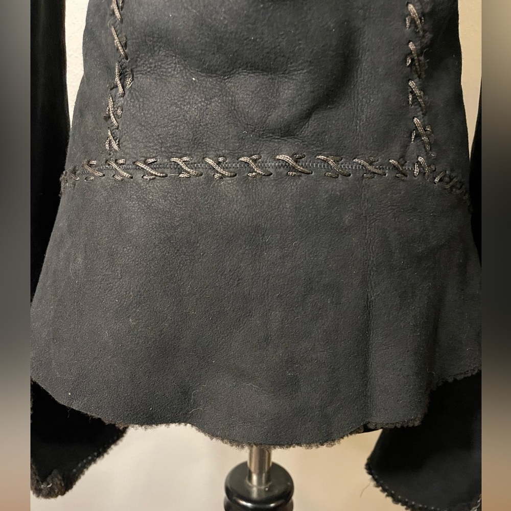 Rizal Mouton Shearling Jacket Euc - image 7